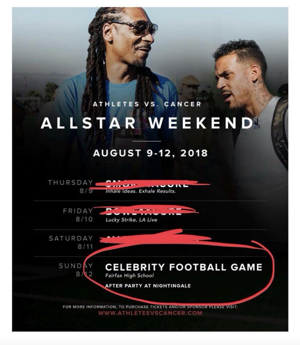 elevatedchefs's tweet photo. Athletes Vs Cancer celebrity flag football today. https://t.co/VCC0JKkZZD