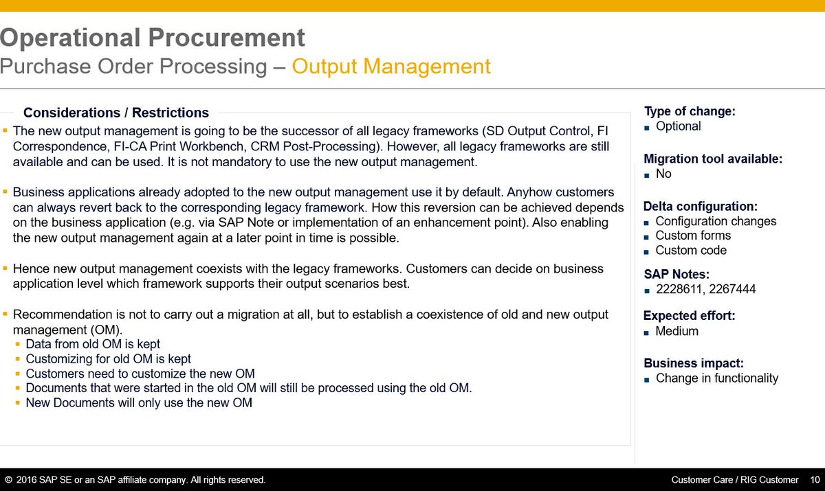 MDJoerg's tweet photo. Schon gewusst #S4HANA?: Totgesagte leben länger. Eigentlich sollte im Output Management (Druck) die gute alte #NAST dem #BRFPlus weichen. Das klappt irgendwie nicht. Zwei Gründe: das Fax (B2B!) und funktionale Lücken in den Tools. Nutzt aber trotzdem die Chance zum Aufräumen... https://t.co/j1Ro7swZDF