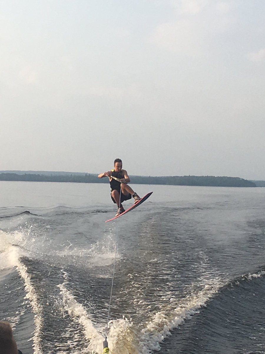ScottSloan6164's tweet photo. All rested up from a week of fishing, wakeboarding, and gorgeous sunsets. Got to love #sunsetlodge #redlake #ontario Canada. It’s time for #harvest18 #LSWtires and of course all the farm shows. Make sure you stop by the @GoodyearFarm booths and check us out. https://t.co/JbeueVhRTY