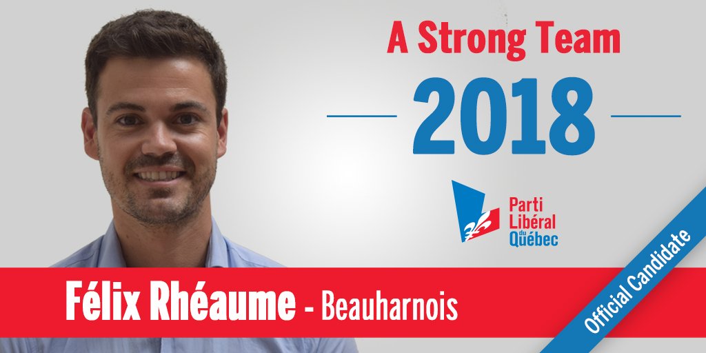 LiberalQuebec's tweet photo. #AStrongTeam - #UneÉquipeSolide
Learn more about Felix Rheaume, his life, his interests, his professional background and his political commitment to Quebec.
➤➤https://t.co/D8B0KvCqcF
Follow him on Twitter : @FRheaume
#Qc2018 #Beauharnois #PLQ https://t.co/HMAwq57nDS