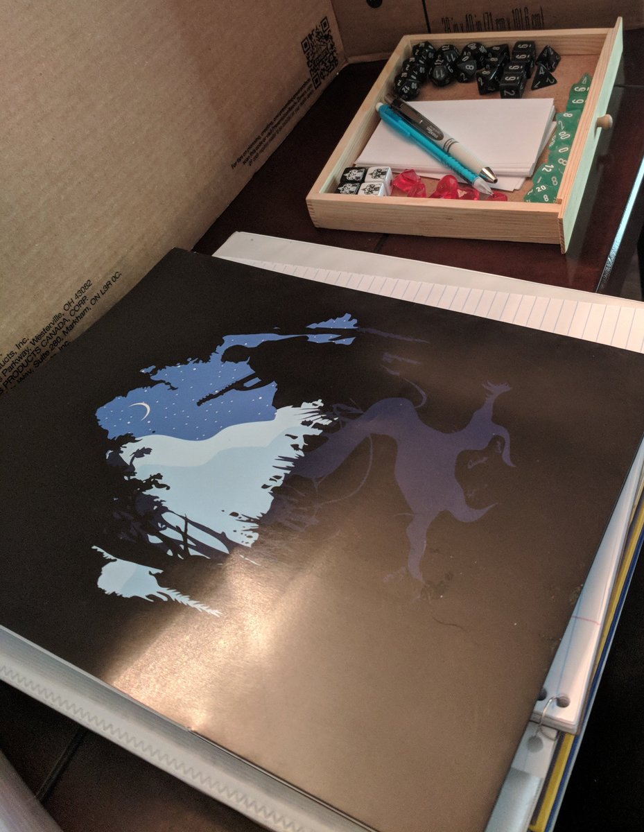 dm_shiny's tweet photo. Getting back to our evil campaign again! Excuse my unfinished DM screen. 😋 #dnd #evilcampaign #dungeonmistress https://t.co/beRHgdmPnf