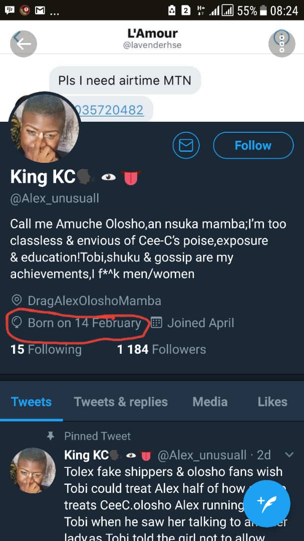 cyberdefender14's tweet photo. Katchi  celebrated her birthday on the 1st of August, she had to change the date when twitter celebrated her because of the fear of been caught, here are the evidence.. https://t.co/HEFPWjzQlB