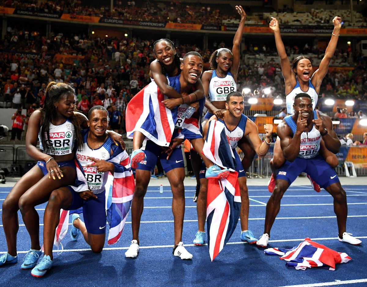 Adam_Gemili's tweet photo. 4x100m Champions of Europe! Best feeling in the world, thank you all so much for your support! 💪🥇 https://t.co/GhfqBIkCx7