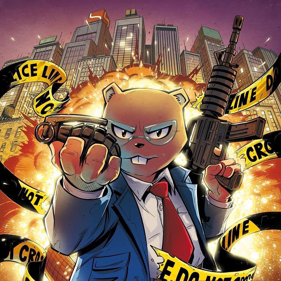 New cover for Mr. Beavers issue 01 #comics #newseries #comicbooks #BeaverNation #furryfandom #shonen #newhero