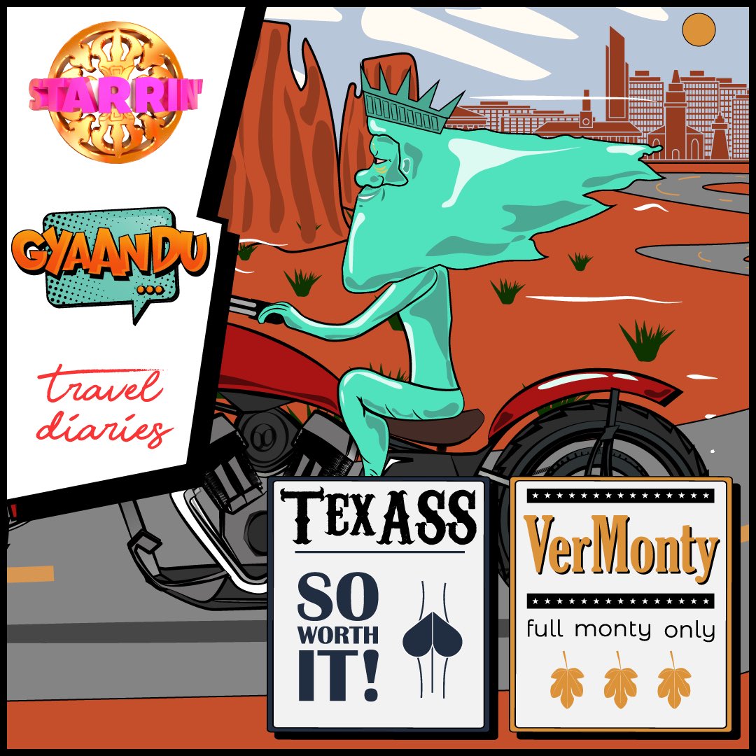 Gyaandu discovers the Art of the #FullMonty on his ‘50 States of Grey’ travels. #Follow Starrin' World Starrin' Blac Starrin' X for more #comedy #fashion #music #tvshows #comingsoon #celebrate on the #starrinnetwork #happy #texas #vermont #traveldiaries <a href="/StarrinWorld/">Starrin' World</a> <a href="/StarrinTV/">StarrinTV</a>