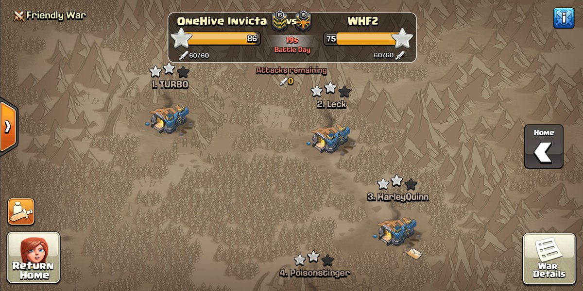 Good war WHF2, thanks for the friendly.  <a href="/WHF_2/">WHF2</a> <a href="/OnehiveI/">OneHive Invicta</a>