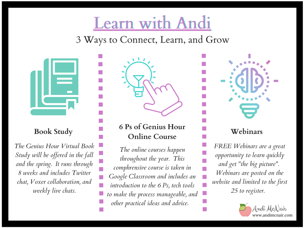 mcnairan3's tweet photo. So excited to roll out Fall online learning experiences. Can't wait to connect, learn,& grow w/ others that believe students deserve an opportunity to pursue their passions during the school day! #geniushour #ghbookstudy #education #professionaldevelopment https://t.co/LXGklyENru https://t.co/aZEmH4u5B1