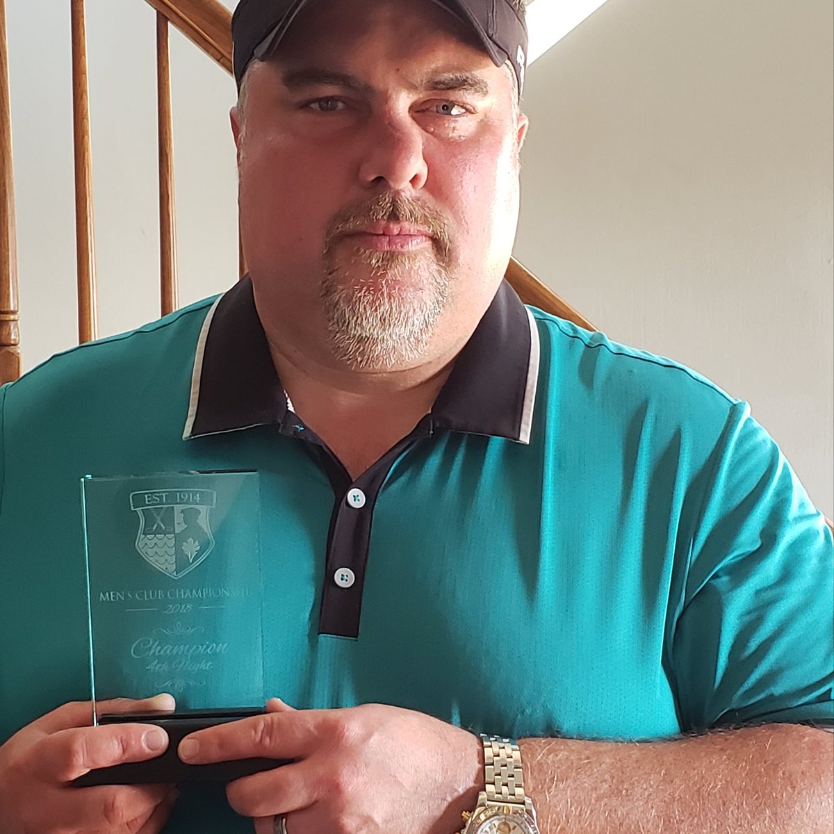 DrewWallST's tweet photo. Did it again, another club championship.  #backtobackchamp #golfnut #cantstoptheroll https://t.co/dawCvYZNHa