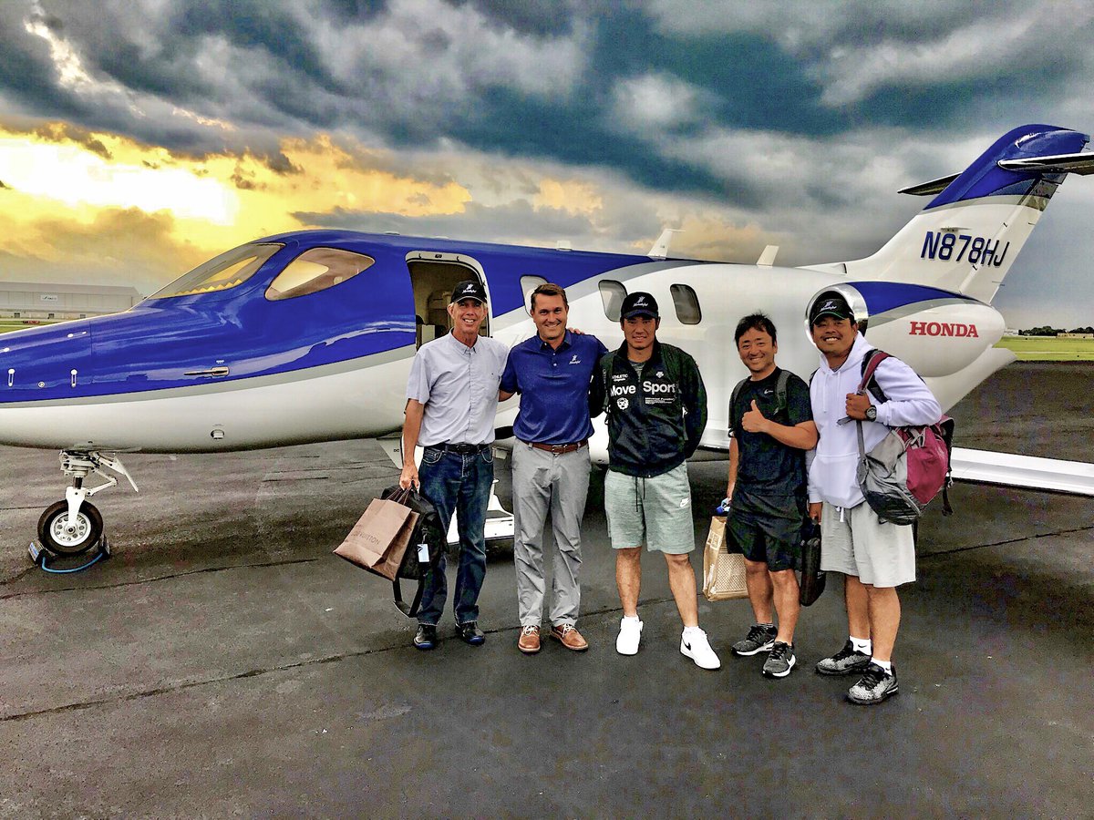 Wyndham Championship Thanks To Our Official Aircraft Hondajet Hideki Matsuyama Has Landed At The Wyndhamchamp