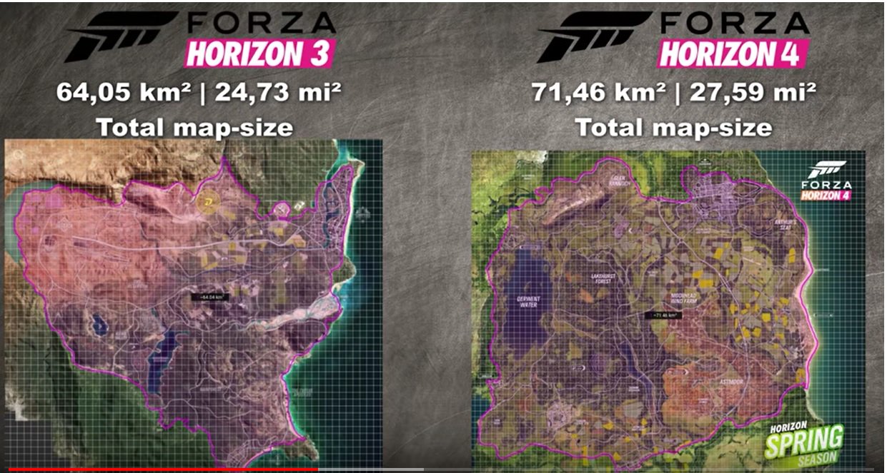 Forza Horizon 4 Map