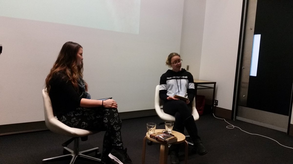 WIAfestivals's tweet photo. Don't judge a text by its paratext say @latrobe's Annie and Imogen @bgowritersfest https://t.co/25EtH5h6AU