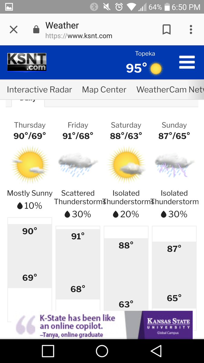 TitaniumShane's tweet photo. Looks like this will be another week of #JeepRoulette or #RainRoulette unless @ChristinaKSNT can change the weather for me please!!!  I know I know we could use the rain. https://t.co/lTvVnMyWcC