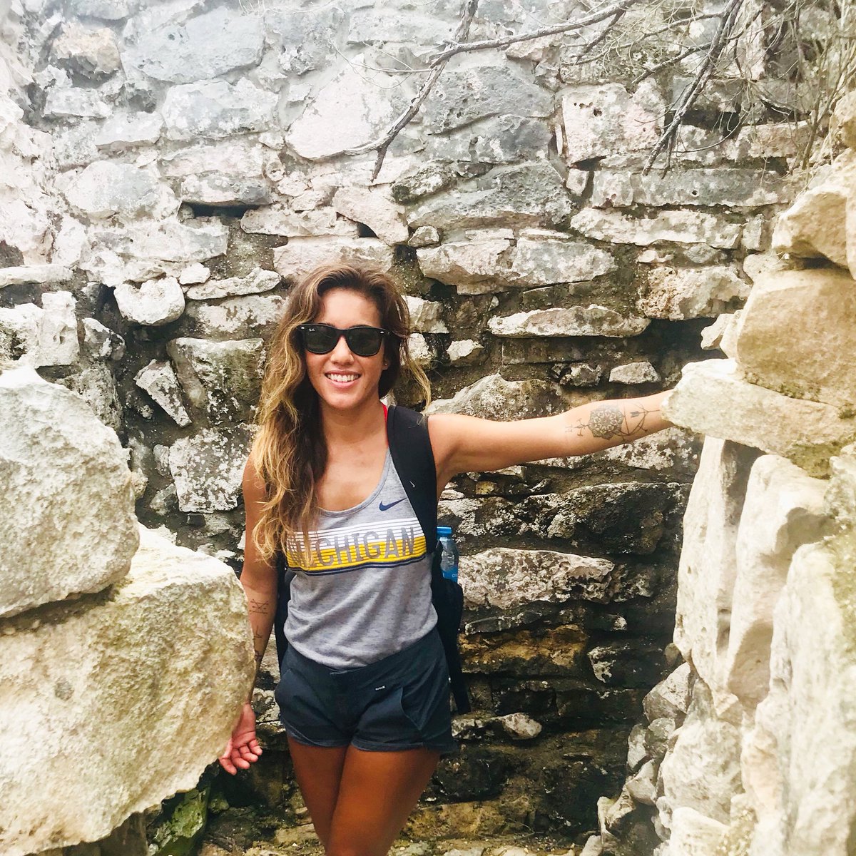 #GoBlue from The Mayan Ruins <a href="/UMich/">University of Michigan</a> <a href="/PureMichigan/">Pure Michigan</a> in #mexico