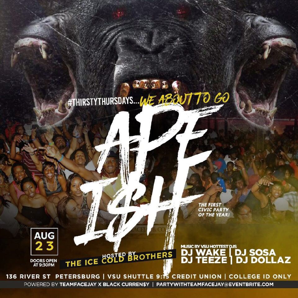 joshinnnn's tweet photo. @TheCarGuyy #CivicGoneApeISH 🦍🦍the official party of the Year ‼️ This is the party you DON'T want to MISS😝 hosted by ICE COLD BROTHERS ‼️" #teamfacejay x #blkcpromotions #AphiA 🦍#vsu #vsu22 #VSU21 #Vsu20
#vsu19 # #vcu22 #vcu21 #vcu20 https://t.co/cUnBy1z1nu