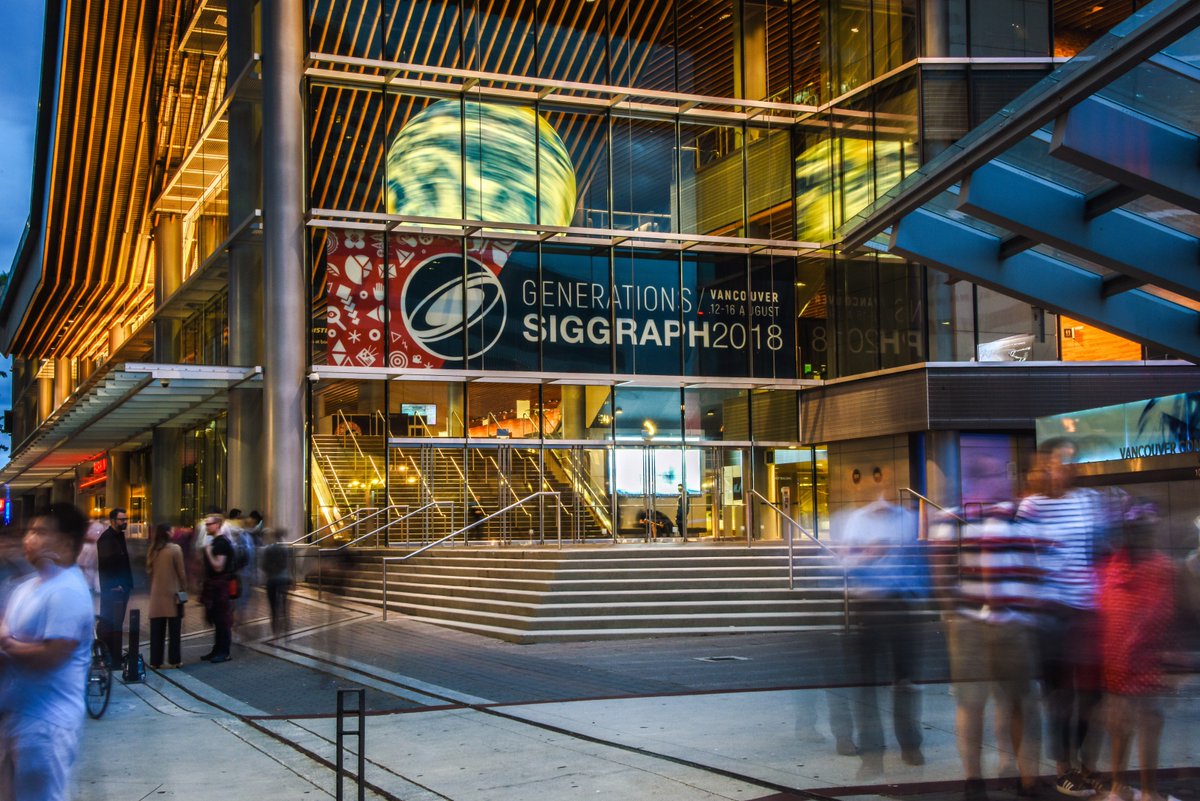 Great first day at #SIGGRAPH2018. Energy. Ideas. Community. Thanks, John Fujii,for the beautiful shot!