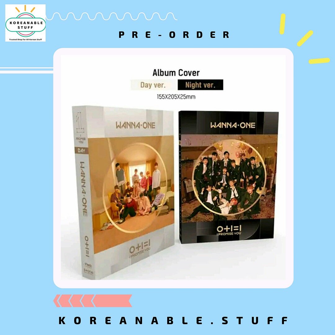 koreanablestuff's tweet photo. ❗ LIMITED PRE-ORDER ❗ 

✨Wanna One I Promise You (Day &amp; Night Ver)✨

Detail:
Harga Rp 270.000 / album
Sealed
No Poster
FULL PAYMENT ONLY

Order? Chat line@ koreanable.stuff
Close order: 15 Agustus 2018 https://t.co/XEMFZu4kqh