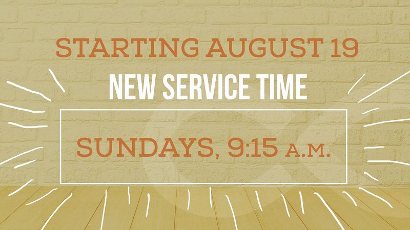 chaseoaks's tweet photo. Legacy Campus, Sunday Service Time Change begins August 19!
Our first worship service on Sundays will be changing the start time from 9:30 a.m. to 9:15 a.m. On Sunday, August 19, our services will now begin on the :15's at 9:15 a.m. and 11:15 a.m. for the Legacy Campus only. https://t.co/Te4SPcAZLB