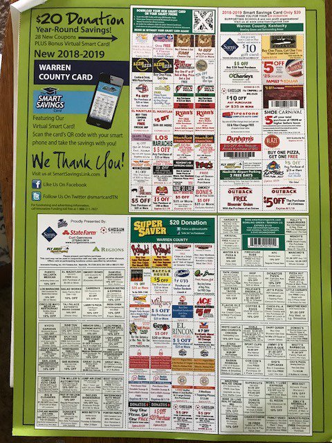 If you haven't already, it's time to share that we have Smart Cards for sale! Did you know that you can load the card on your phone this year, so you can always have it with you? Help us make sure everyone in Bowling Green/Alvaton has one!