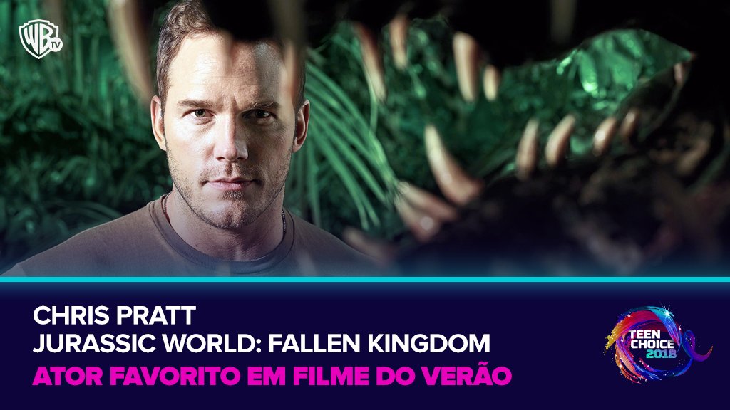 WarnerChannelBR's tweet photo. Chris Pratt, o mozão dos mozões! #TeenChoiceWarner https://t.co/W4cQ7TBy97