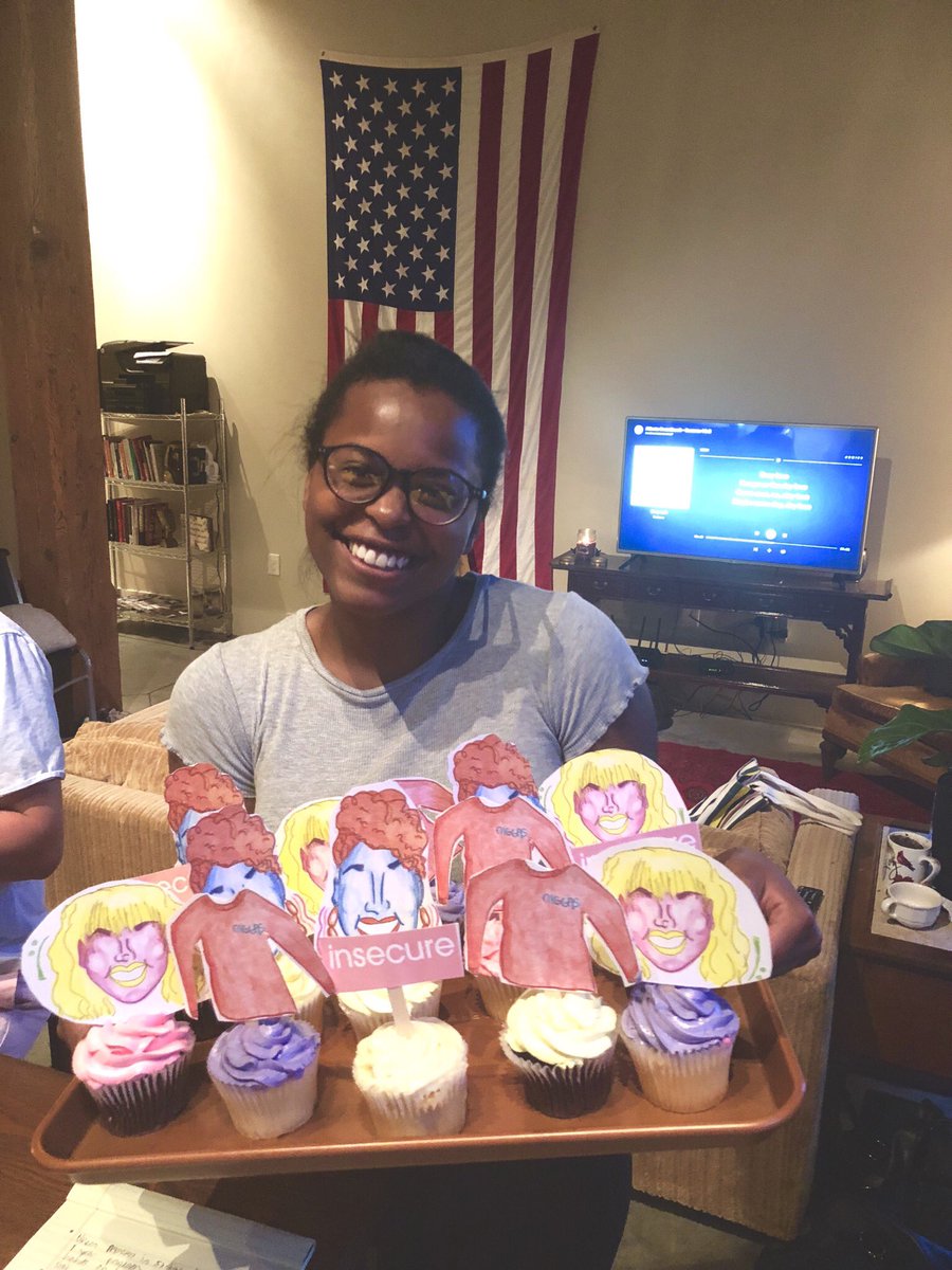 kayduh2u's tweet photo. Watch Party READY @IssaRae @insecurehbo #Insecuritea #InsecureWeek https://t.co/MwKsha9tek
