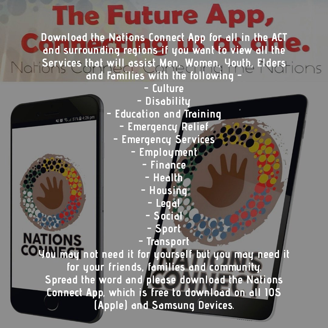 #Download Nations Connect if you are in the #ACT 🙂