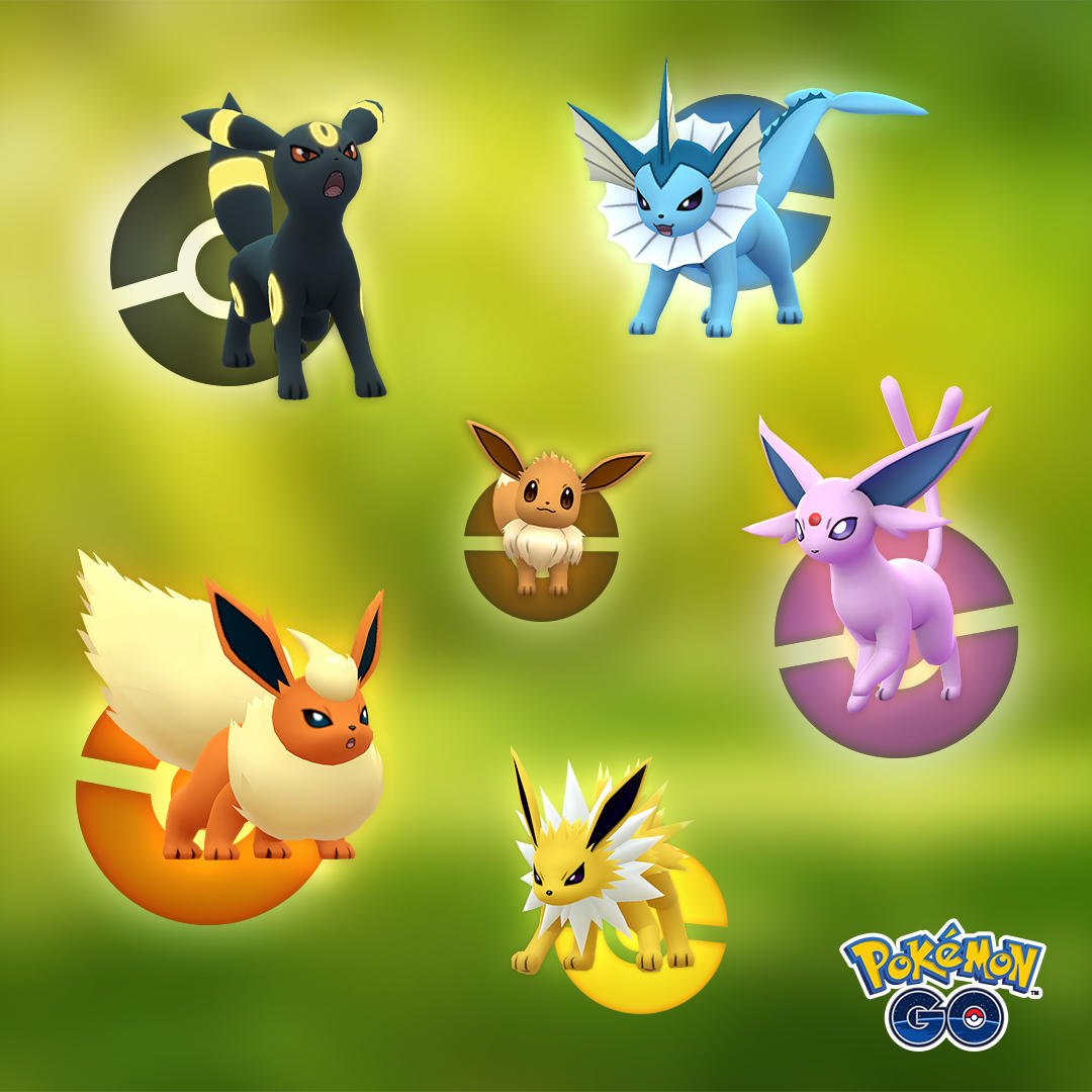 Pokémon Go - Shiny Eevee e evoluções