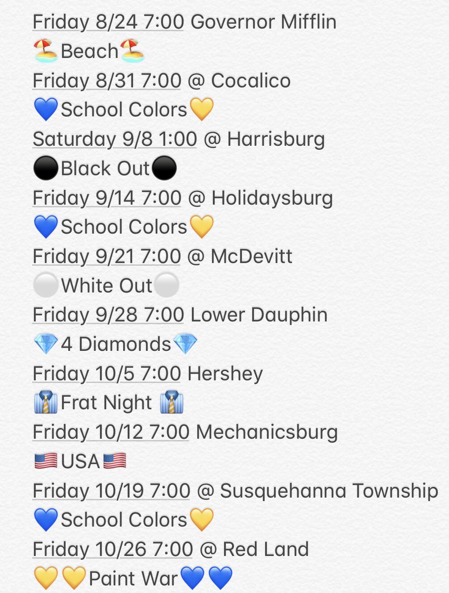 goldencorral19's tweet photo. Your Golden Corral student section themes for the 2018 season... https://t.co/OTthOSTZAC