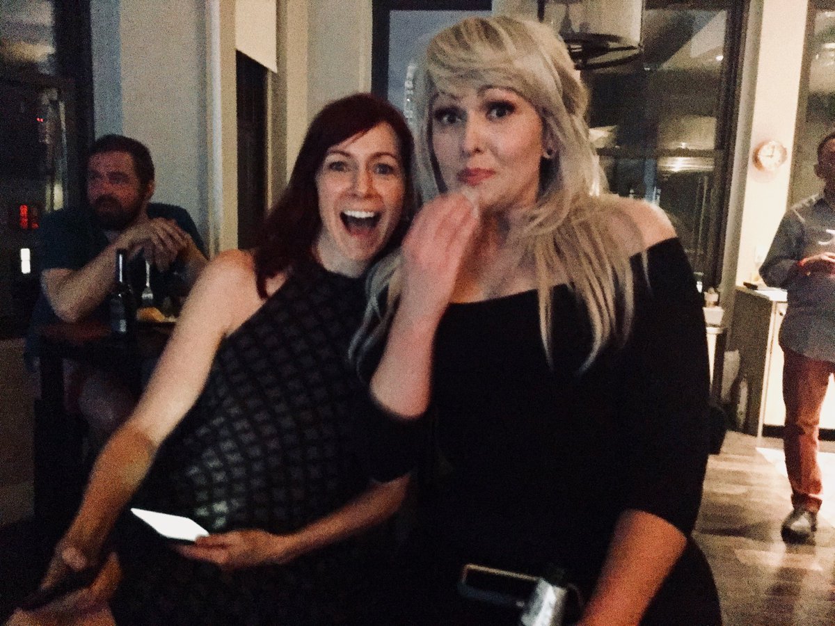 Oh lord help, are we excited for the finale of Claws season 2. Help these badass bitches survive this hot mess that is Palmetto! And these two are watching’ like hawks... ⁦⁦<a href="/thejennlyon/">Jenn Lyon</a>⁩ ⁦<a href="/carriepreston/">Carrie jay</a>⁩ #ClawsTNT #ClawsUp ⁦⁦