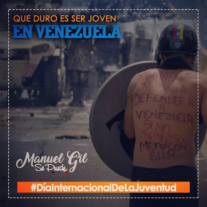 ManuelMoralesVU's tweet photo. Nuestra generación tiene el compromiso de devolverle a nuestro pueblo la tan anhelada LIBERTAD y no descansaremos hasta lograrlo. A todos ustedes hermanos feliz #DiaInternacionalDeLaJuventud https://t.co/JcLC24GvQC