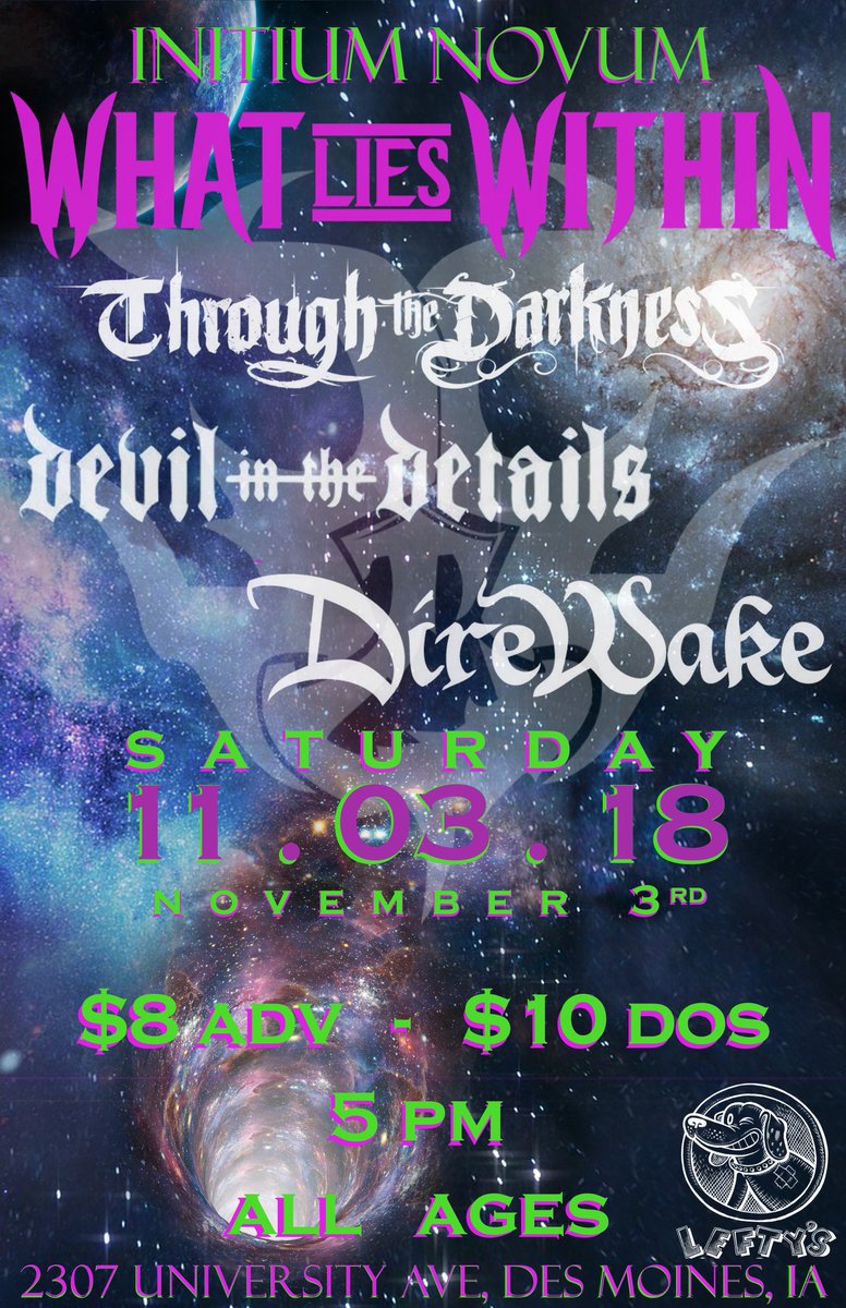 We're pleased to announce an official date for our release show for our EP Initium Novum.