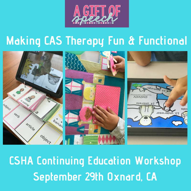 agiftofspeech's tweet image. I am so excited to be presenting at a #CSHA Continuing Ed Workshop on Sept 29th in Oxnard, CA. buff.ly/2w5E7W0 I will be sharing tips, tricks, and research for fun and functional treatment of #CAS.  My fellow SoCal #slpeeps I hope to see you there!  #ashaigers #speechies