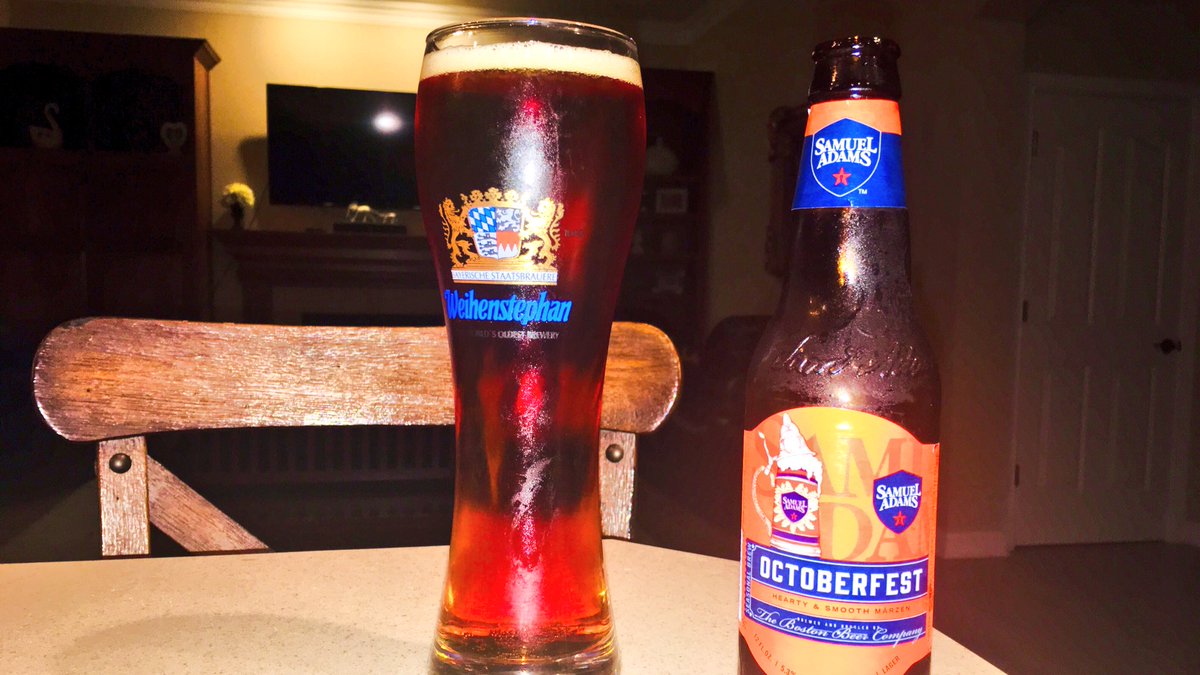 DocBun's tweet image. Kids to bed &amp;amp; a movie with Mrs. Velvet. Let’s break open that case of Sam Adams Octoberfest!