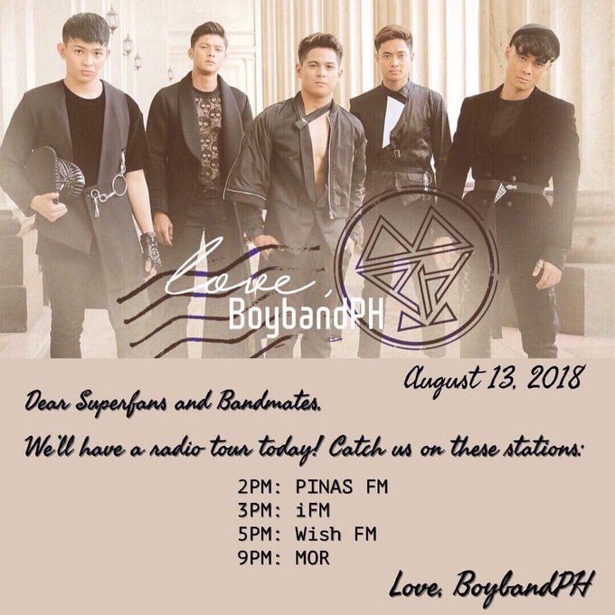JOAOLuvers's tweet photo. [TODAY]

Superfans &amp; Bandmates are you ready and excited to hear BoybandPH on the different radio stations? BoybandPH will be having a Radio Tour today! Tune in fam! 😁❤️🙌🏻

tag: @boyband_joao @Boyband_Ford https://t.co/cdPSu5wzWt