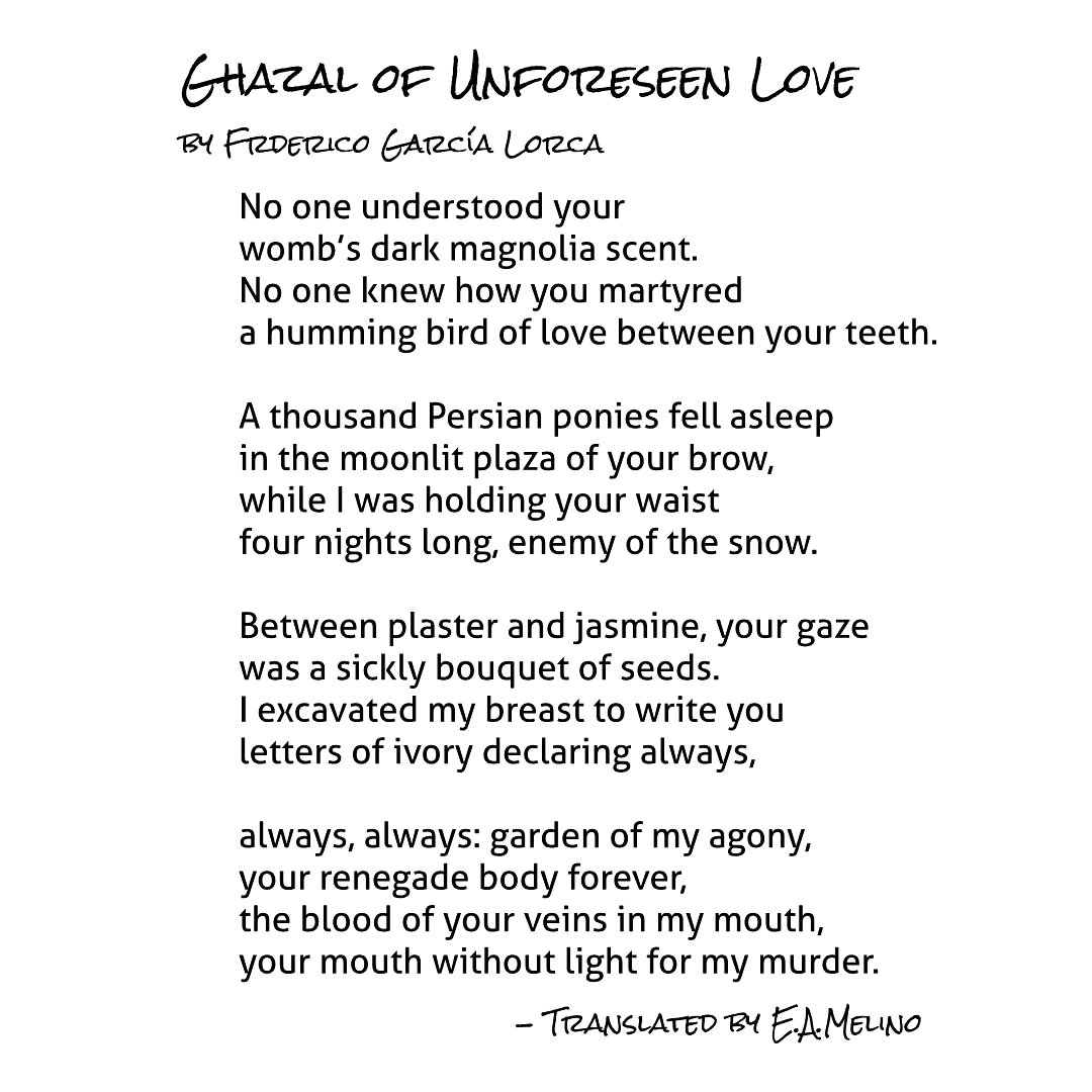 Eugene A. Melino on Twitter: "My translation of a #ghazal by the Eugene A. Melino on Twitter: "My translation of a #ghazal by the