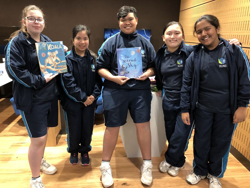 StLukesMP's tweet photo. Year 7 students are developing activities for Early Stage 1 and Stage 1 students based on featured Book Week titles. #bookweek #reading #learningwitheachother https://t.co/JNhtFUXLVh