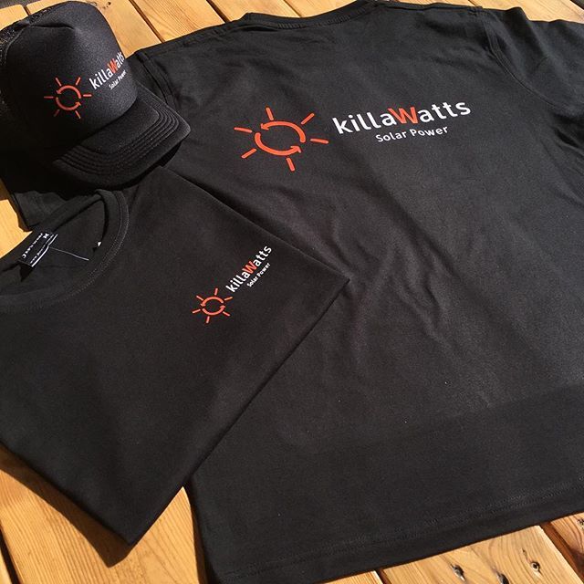 TshirtWorkshop's tweet image. Kit for KillaWatts Solar ⚡️ 🌞
.
.
#customtees #capprinting #tshirtprinting #logoprinting #branding #workwear #solarpower #electrician #solar #localbusiness #tshirtworkshop #northgong #wollongong ift.tt/2B6sN1P