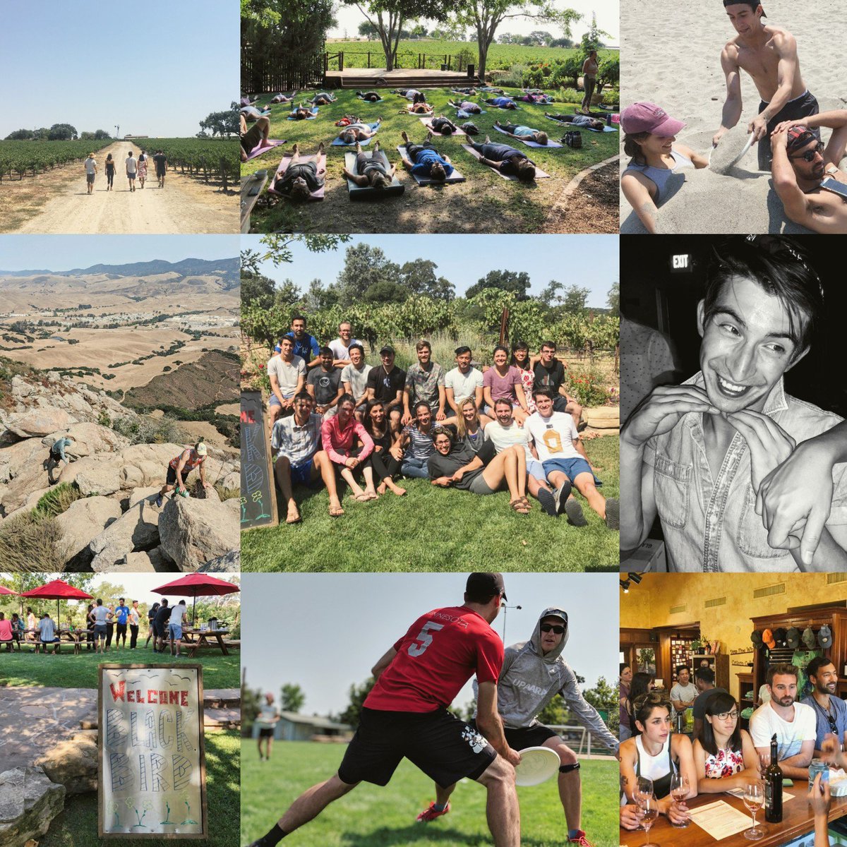 Blackbird practices are rigorous and demanding. Like, if you can't handle mandatory beach time, wine tasting, morning outdoor yoga, mountain hikes, dance parties and barefoot goalty, then please do us a favor and don't ever tryout for us. #caw