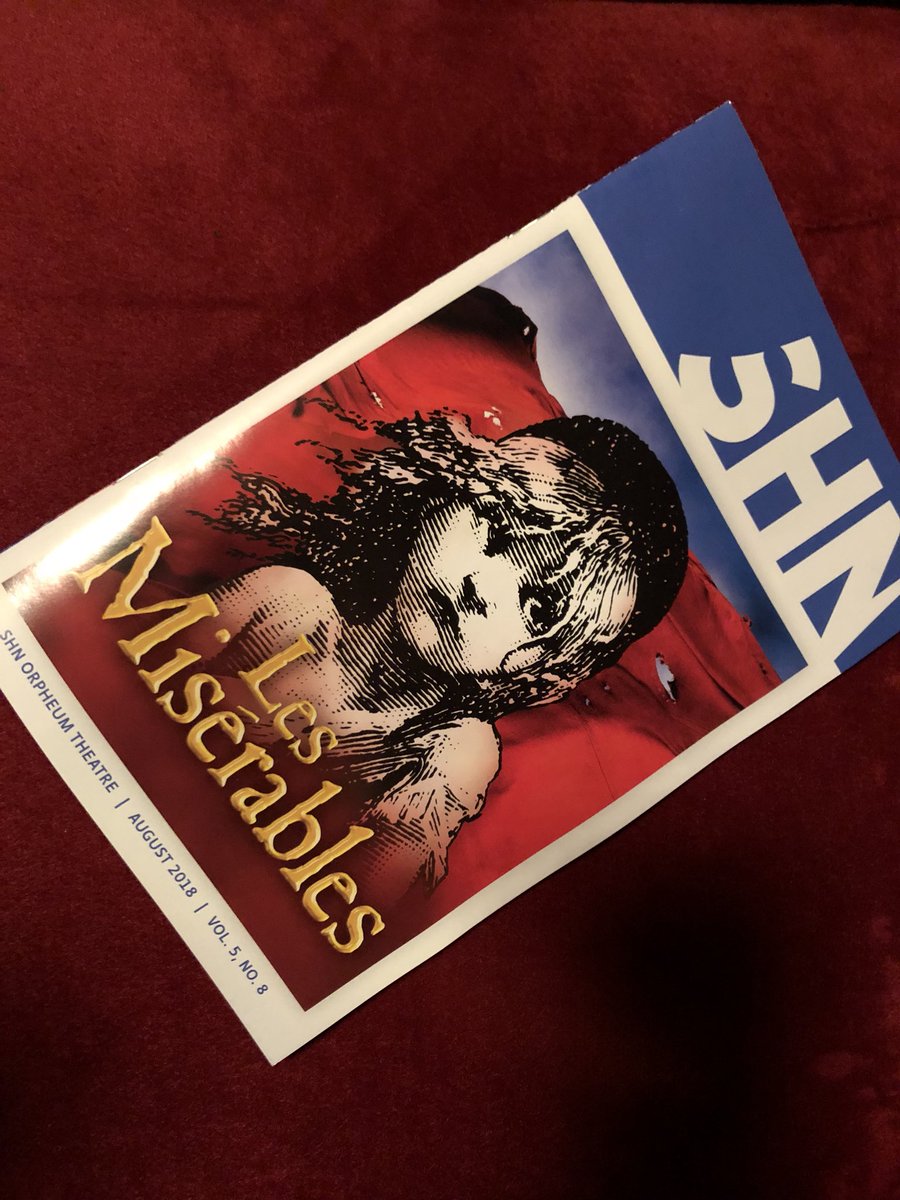 believenbalance's tweet photo. So excited to see one of my all-time favorite musicals #LesMisSF @shnsf @lesmisofficial. https://t.co/m2RMFFaxU5