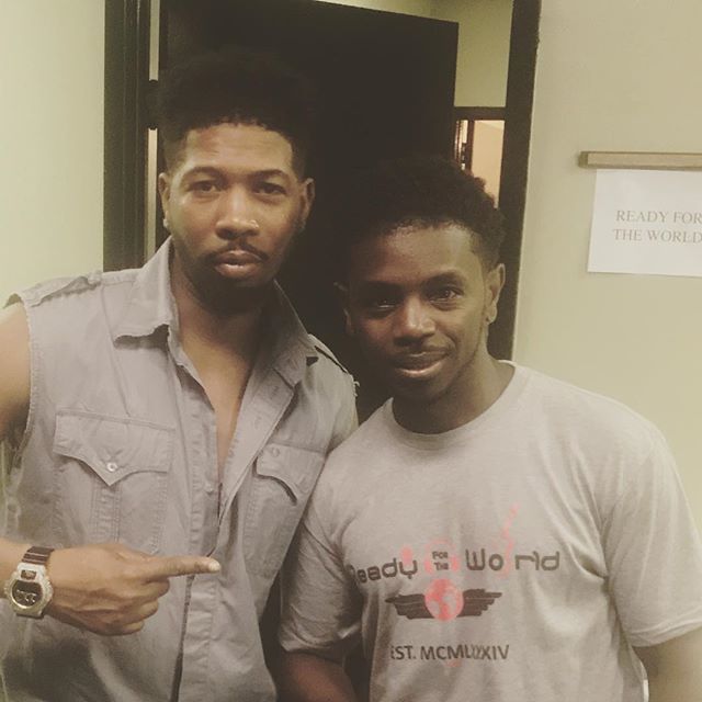 jmonmusic's tweet photo. Me and boi Willie from Ready For The World! Backstage #twitter #artist #producer #singer #songwriter #entertainment #grind #model #selfie #rnb #pop #atl #branding #shows #tour #photos #studio #nupes #blessed #singing #concert #livemusic #performing https://t.co/8FrK327AdL https://t.co/DxdSu3KLnD