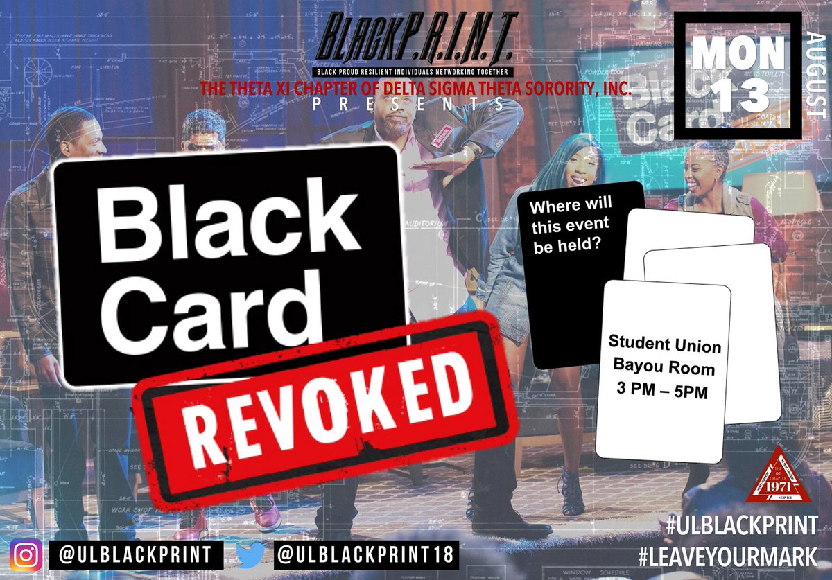 ULBlackPRINT18's tweet image. #CajunsOf2022 #UL22 be sure you’re at over first Freshmen Welcome Week events tomorrow !!!! #ULGetInvolved #ULBlackPRINT #LeaveYourMark