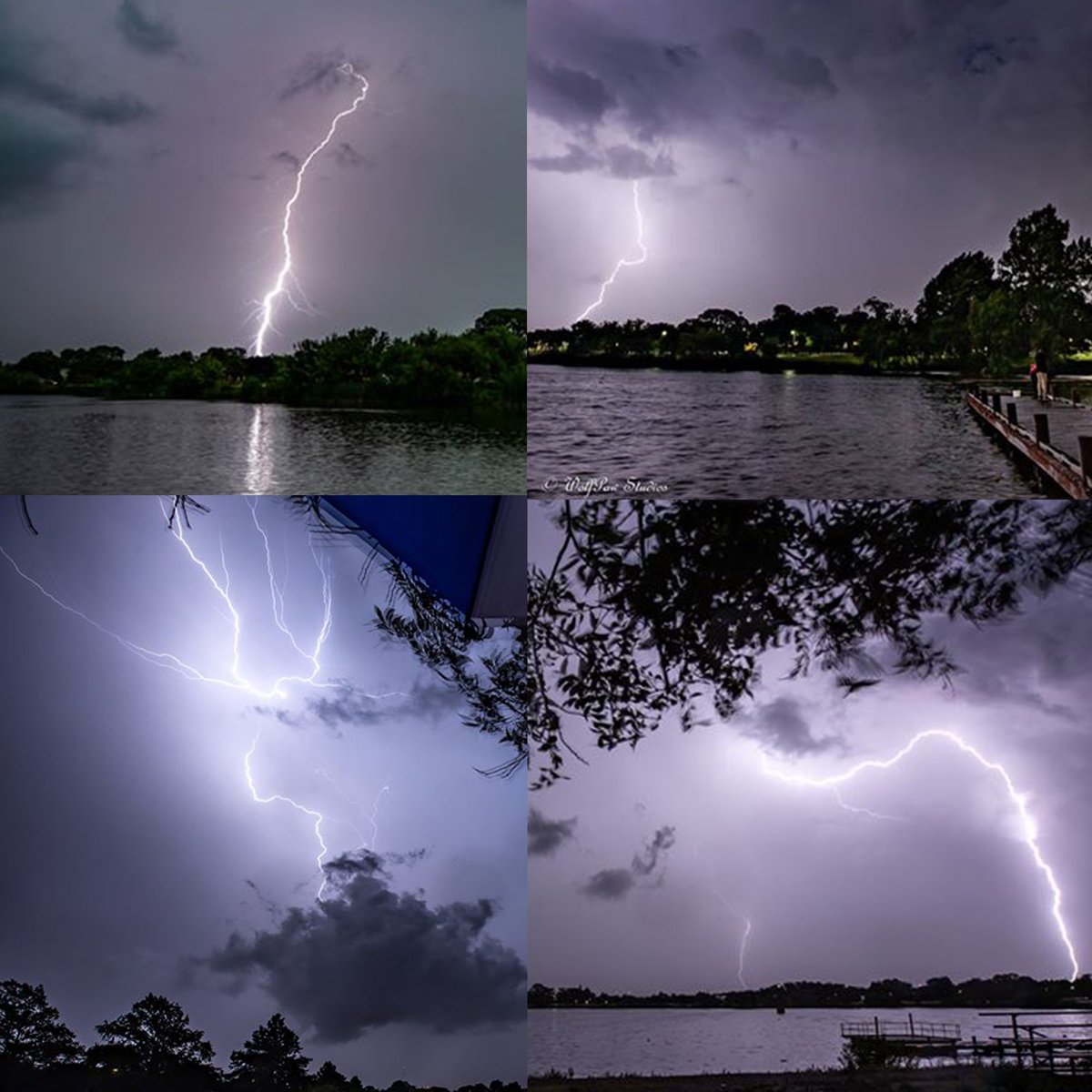 KENS 5 on Twitter: "Woodlawn Lake in San Antonio got a lightning ...