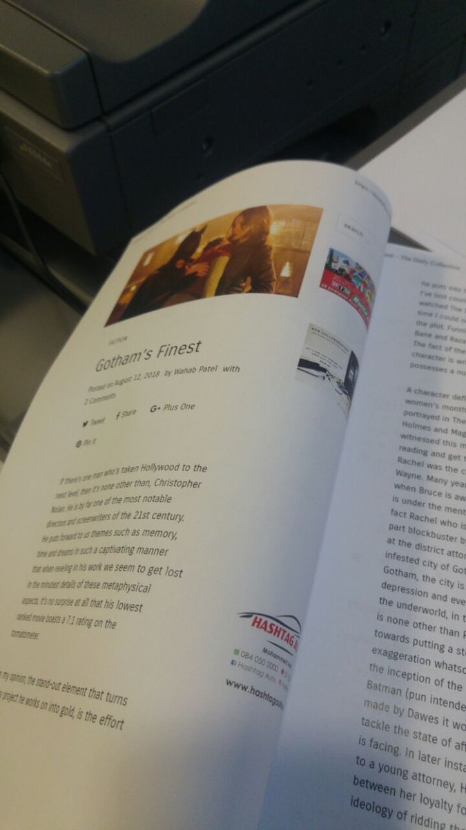 TheDailyCol's tweet photo. When readers of The Daily Collective print out our writers' articles!!! ❤️😭👌 
#AppreciationPost #ProudMoments #TheDailyCollectiveTeam #GoingPlaces #OneStepAtATime #CommunityOfWriters https://t.co/a8KcXS7rMM