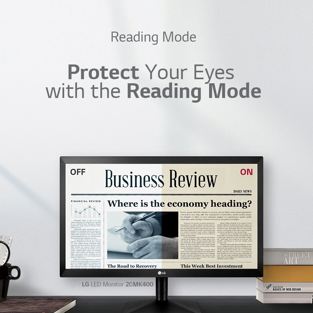 lgeindonesia's tweet image. Mata pedih karena kita terlalu lama melihat layar monitor, coba cari monitor seperti #LGLEDMonitor #20MK400 dengan fitur #ReaderMode dimana mampu mengurangi cahaya biru untuk membantu mengurangi kelelahan mata, sehingga mata kita lebih nyaman. bit.ly/2w6XWMC