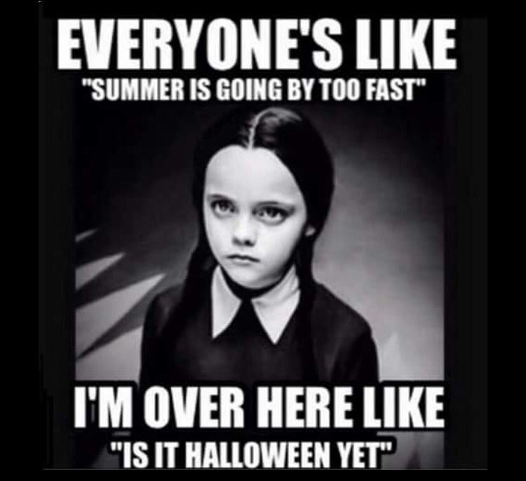 AJGlaves's tweet photo. Yep. This pretty much sums it up for me! 🖤🕸🖤 #notasummerchild #grumpygoth #Halloween #GothGirlProblems https://t.co/8hgwetolgR
