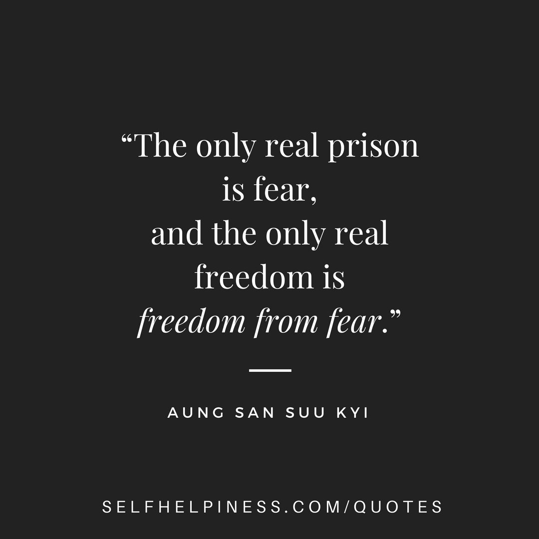 selfhelpiness's tweet photo. “The only real prison is fear, and the only real freedom is freedom from fear.” — Aung San Suu Kyi
https://t.co/iznLRhfZXX
#Selfhelpiness #IndependenceDay #InspirationalQuotes #15August https://t.co/WrEZfeboAR