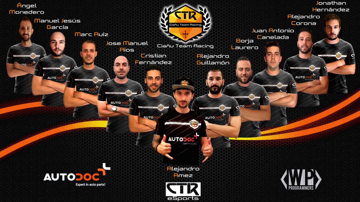 CTR_Esports's tweet photo. Llegó el Lunes y con él, a falta de últimas incorporaciones al equipo, os presentamos nuestra plantilla para la próxima temporada 2018/19! Confirmamos que el equipo competirá en la #SCE de @MundoGT - @GTSport_WEC - @DmzSeries!
#CTReSports https://t.co/8tLd1OkWiU