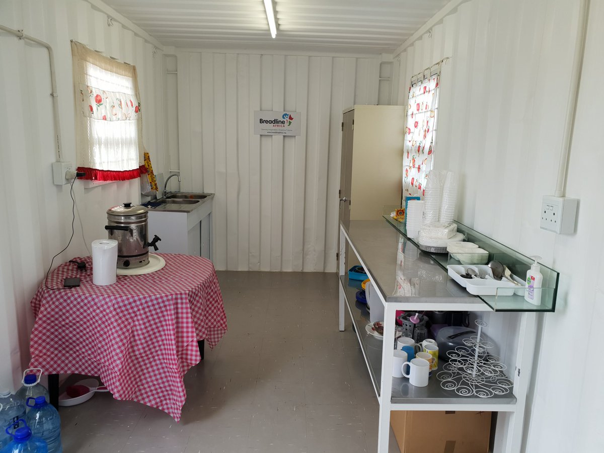 BreadlineAfrica's tweet photo. Launch day has finally arrived and today we are at Pooh Bear Educare to present the new Classroom,Kitchen and Toilet. #OpeningImagination #Breadline25 #Enablingfutures https://t.co/kI72UHyvN7