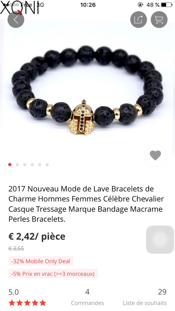 lamour__bleu's tweet photo. Thibault Garcia et Son entreprise Siruyz vend ces bracelets a 69 euros, et ils sont sur ALIEXPRESS à 2€50. On se fiche pas de nous ? Marre de ces influenceurs comme #mavachou et TV realite qui se foutent de nous !!!! https://t.co/fEYza3p1De