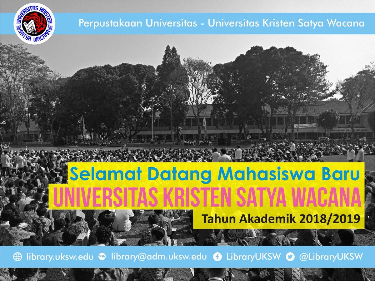 LibraryUKSW's tweet photo. Selamat datang di kampus Indonesia mini. Perpustakaan siap menjadi mitra belajar dan pengembangan diri teman-teman. 👍
#omb #ombuksw #omb2018 #uksw #ukswsalatiga #wearethecreativeminority #inspiringdestination https://t.co/rtOQfSGFZD