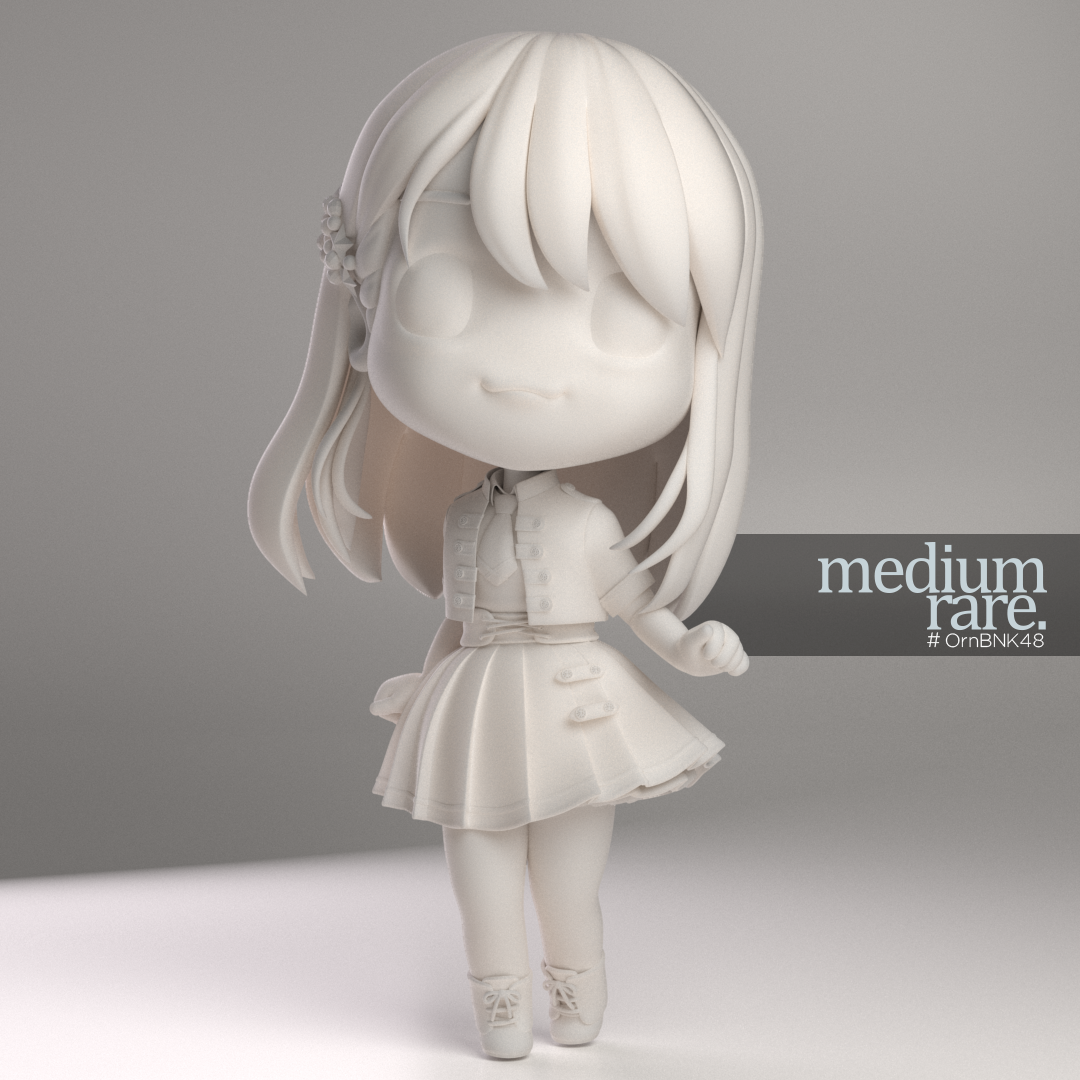 mediumrare48's tweet photo. ตั้งใจไว้ว่าจะทำอีกหลาย ๆ ชุด รวมถึงเมมเบอร์คนอื่นด้วย แต่ยังไม่มีเวลาซักที เลยเอาโมเดลแบบยังไม่มีสีไม่มีลวดลายมาให้ดูเล่นกันครับ #OrnBNK48 #BNK48 #BNK48Fanart https://t.co/c7OoDpnIPX